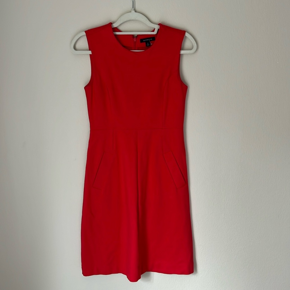 Lands’ End Red dress